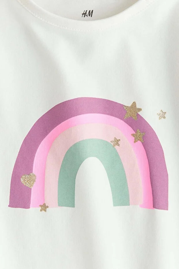 H&M Printed jersey top